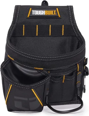 ToughBuilt - Tradesman Pouch with 12 Pockets and Loops - Interchangeable Pouches, Heavy Duty and Durable - (TB-228), Black