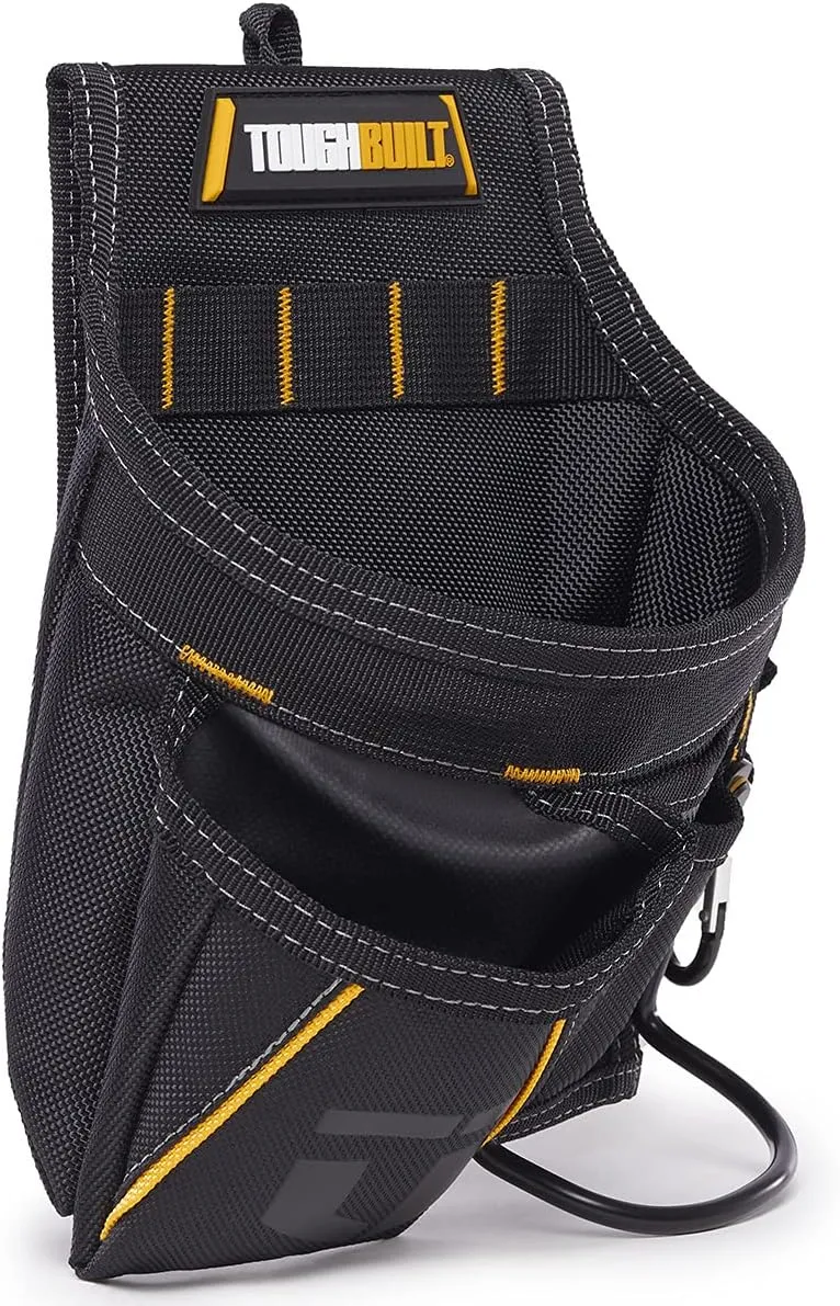 ToughBuilt - Tradesman Pouch with 12 Pockets and Loops - Interchangeable Pouches, Heavy Duty and Durable - (TB-228), Black