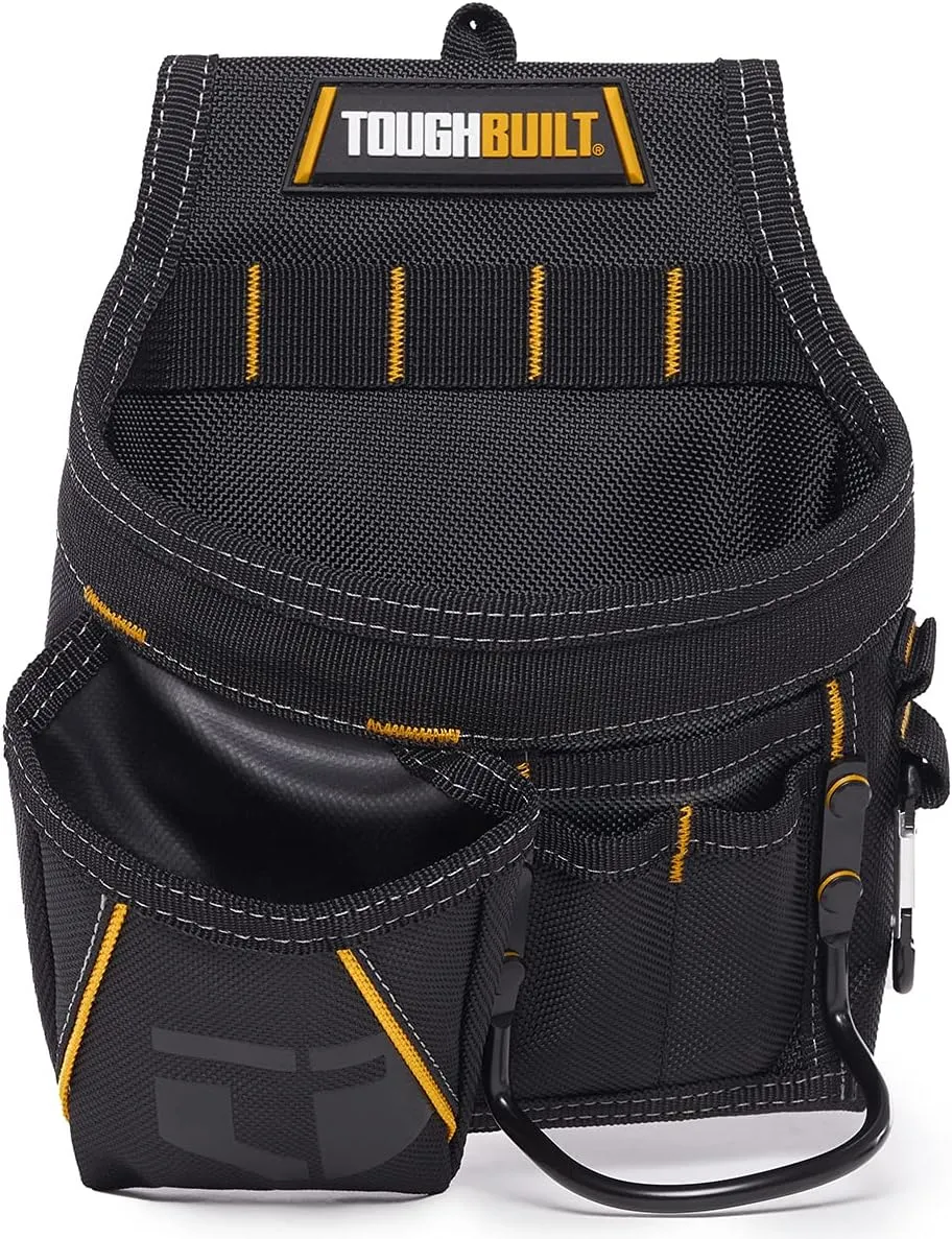 ToughBuilt - Tradesman Pouch with 12 Pockets and Loops - Interchangeable Pouches, Heavy Duty and Durable - (TB-228), Black
