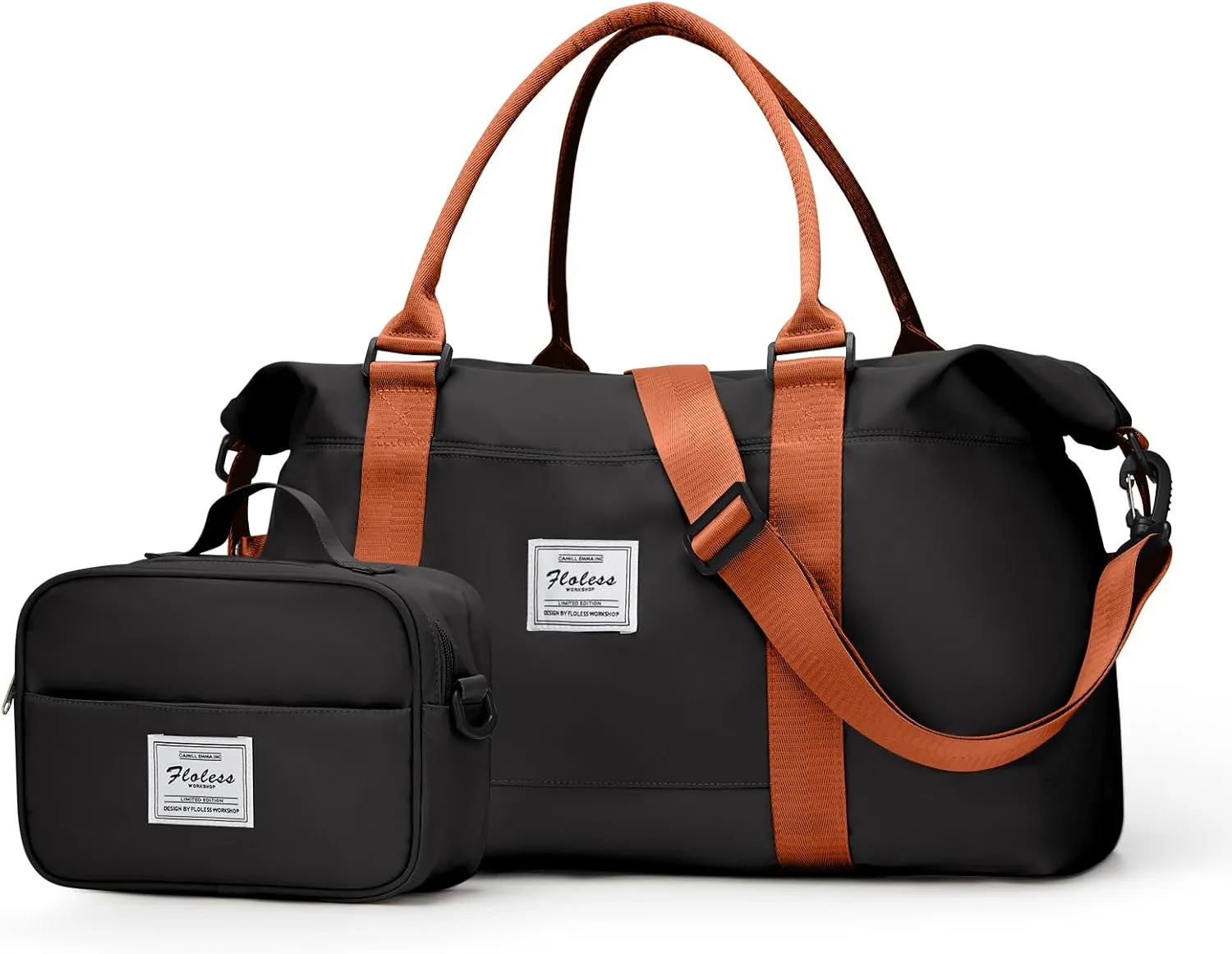 Travel Bags for Women, Weekender Overnight Carry On Tote With Toiletry Bag, Duffel With Wet Pocket