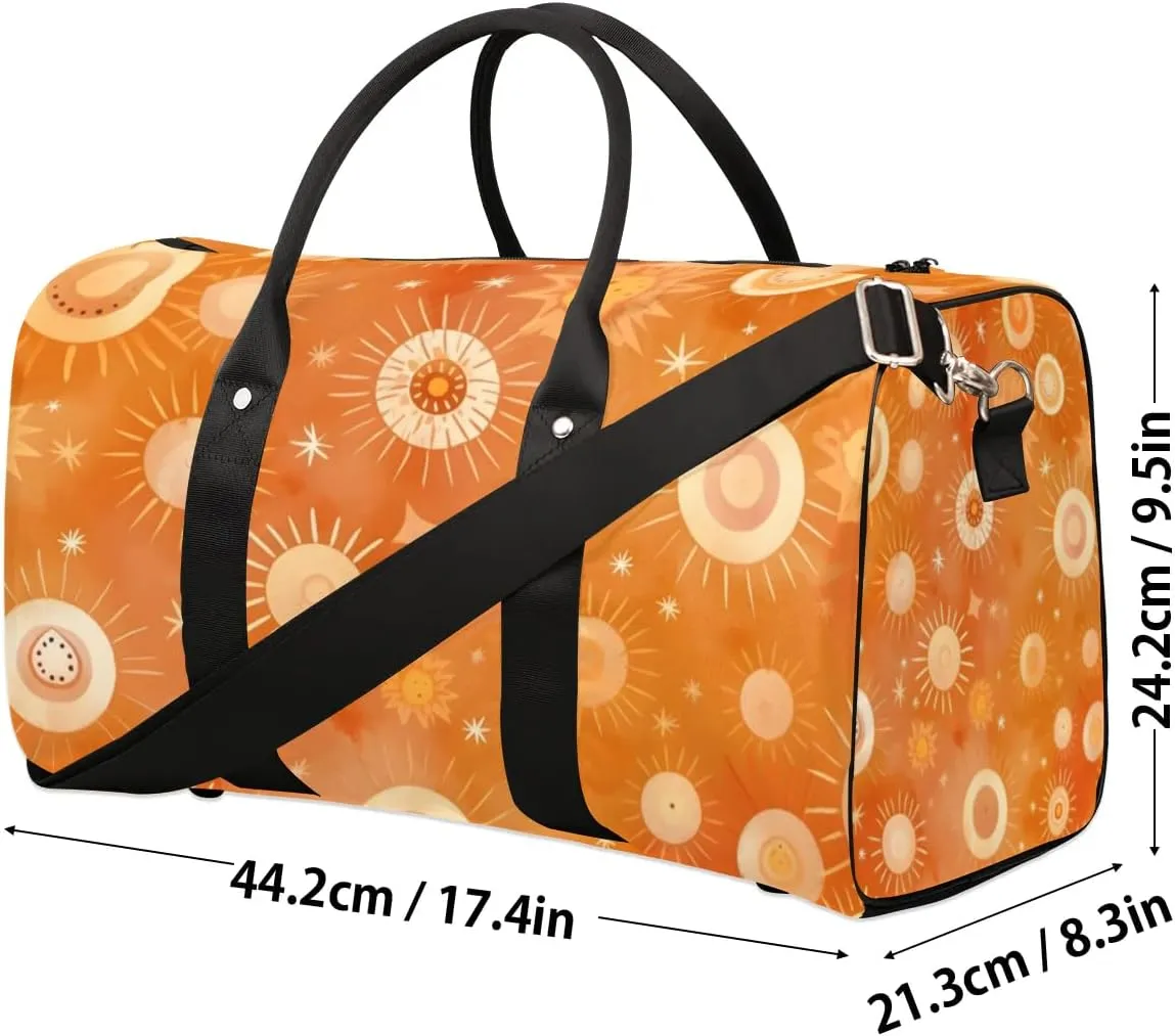 Travel Duffle Bag Cute Sun Gym Bags for Men Women Travel Duffel Bags with Adjustable Shoulder Strap Carry On Weekender Bag