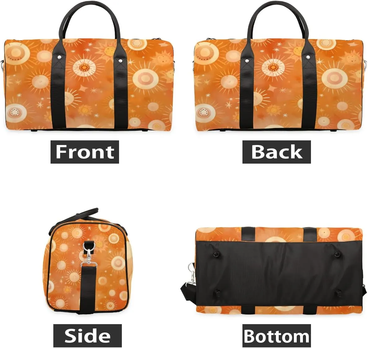 Travel Duffle Bag Cute Sun Gym Bags for Men Women Travel Duffel Bags with Adjustable Shoulder Strap Carry On Weekender Bag