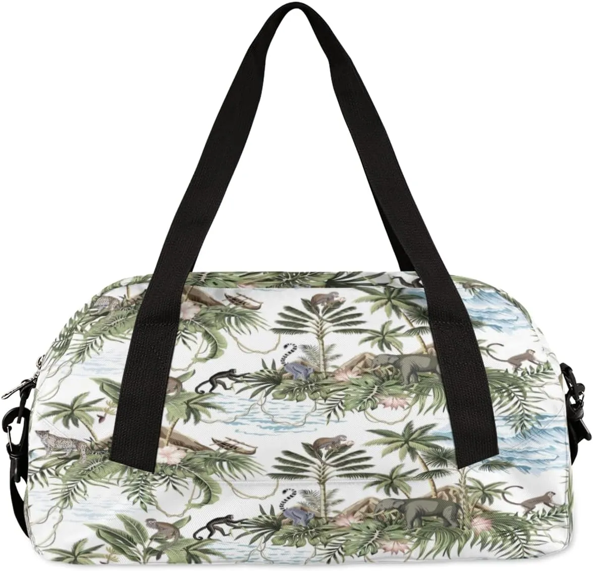 Tree Leaves Animal Gym Bag, Duffle Bag, Weekender Bag, Duffel Bag, Overnight Bag, Travel Duffel Bag, Dance Bag, Tote Bag, Beach Bag, Pool Bag, Gym Duffle Bag, Carry on Bag