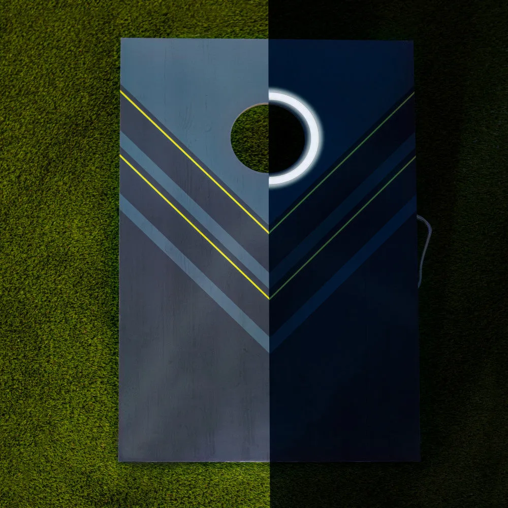 Triumph LED Blue and Yellow 2x3 Cornhole Set