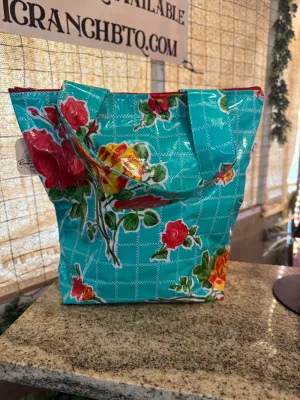Turquoise Rose Hazel Handbag