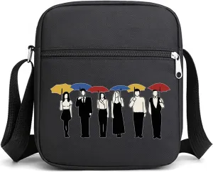 TV Show Merchandise Friends Crossbody Shoulder Bag for Women Men Handbag with Adjustable Strap, Cell Phone Pouch, Small Crossbody Bag (Black)