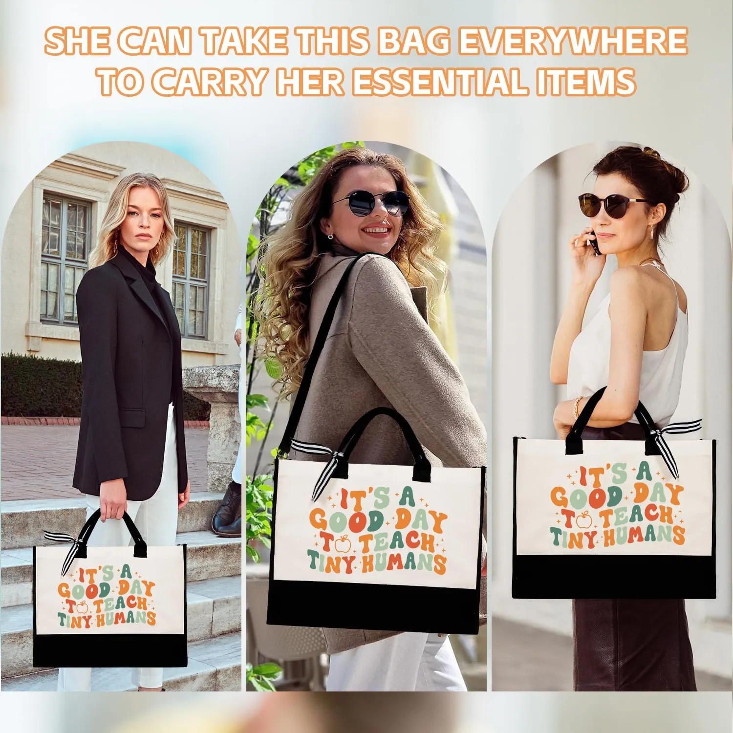 UAREHIBY Teacher Appreciation Gifts for Women with Tote Bag,Back To School Gift,Thank You Teacher Gifts from Student