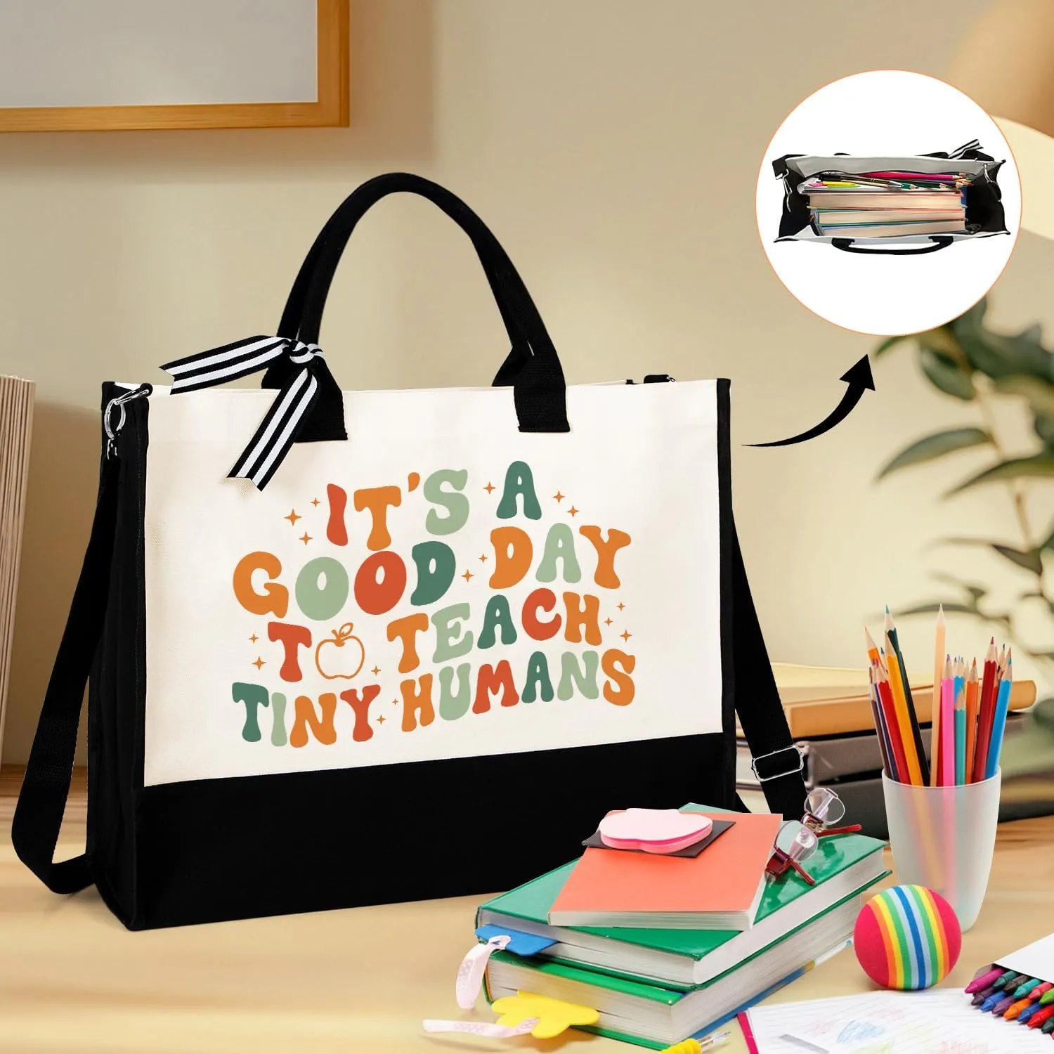 UAREHIBY Teacher Appreciation Gifts for Women with Tote Bag,Back To School Gift,Thank You Teacher Gifts from Student