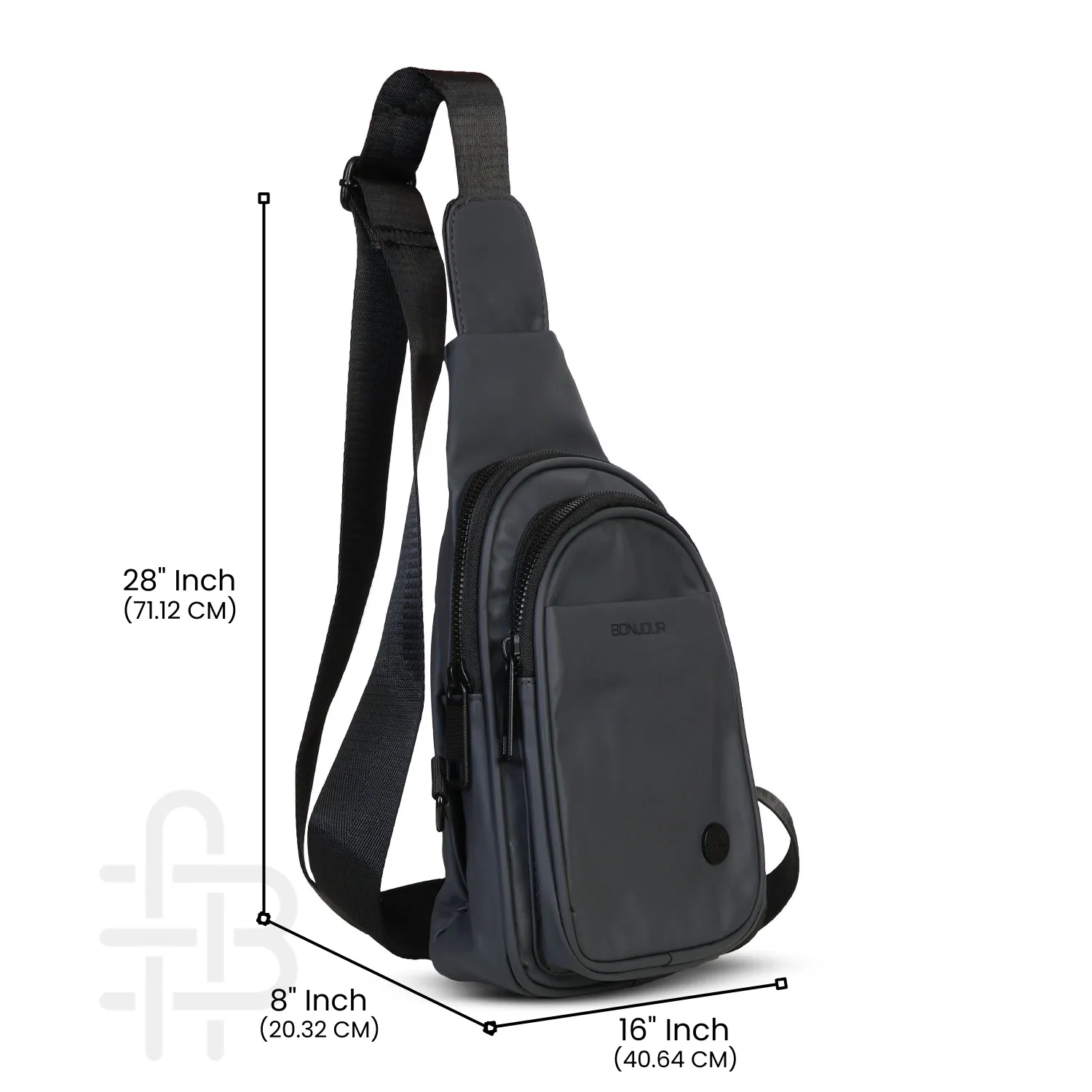Unisex Premium Cross Body Sling Bag - Grey