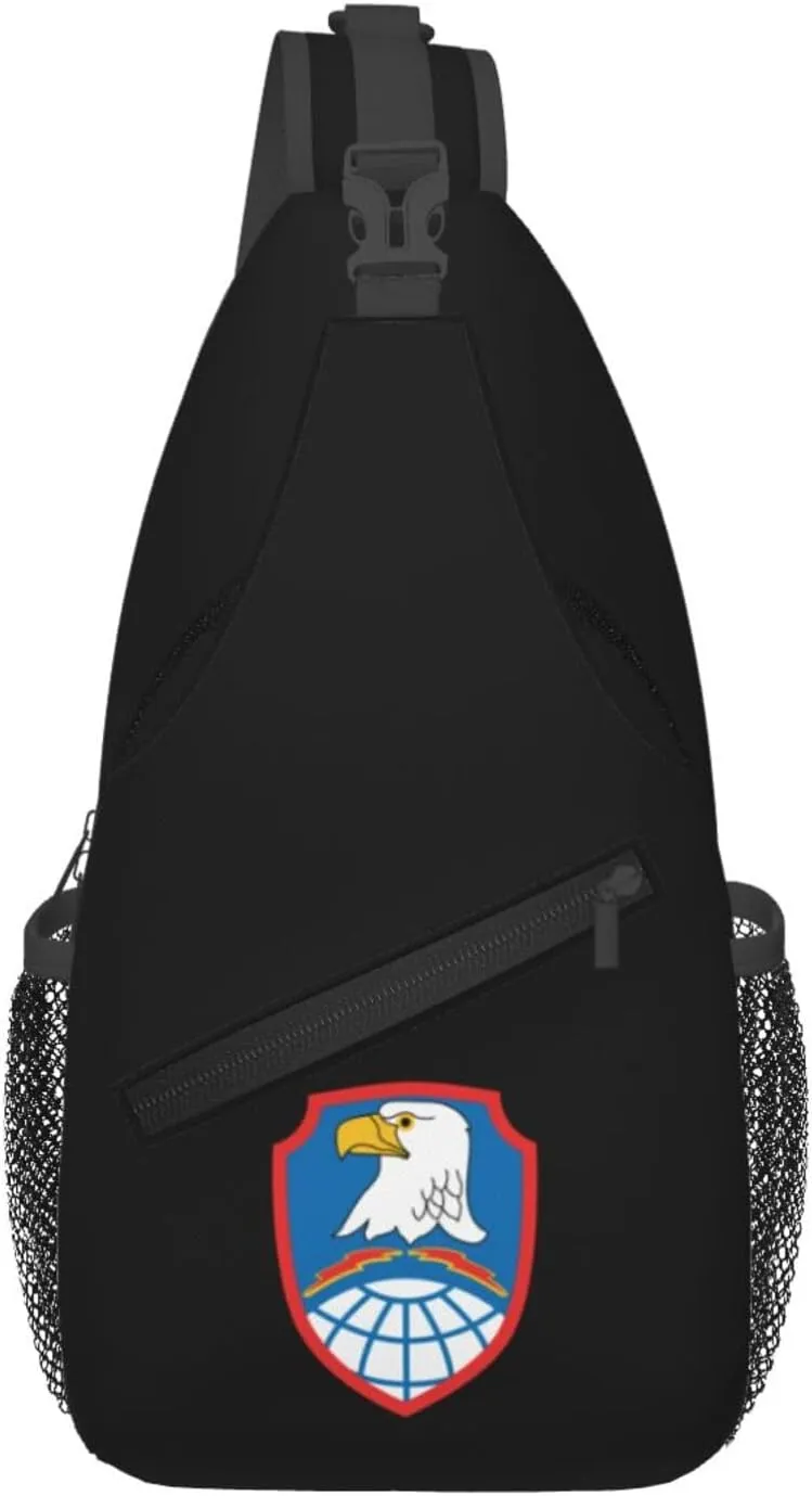 United States Army Space and Missile Defense Command Logo Crossbody Bags For Women Men Chest Backpack Gym Shoulder Bag Travel Outdoor Sports Casual Crossbody Bags