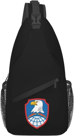 United States Army Space and Missile Defense Command Logo Crossbody Bags For Women Men Chest Backpack Gym Shoulder Bag Travel Outdoor Sports Casual Crossbody Bags