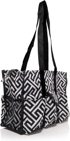 Utility Tote Bag with Zipper Top - Large Multipurpose Tote Organizer Bag