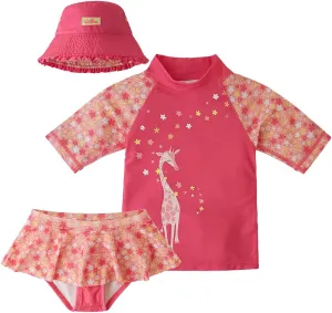 UV SKINZ UPF 50  Girls' 3-Piece Swim Set