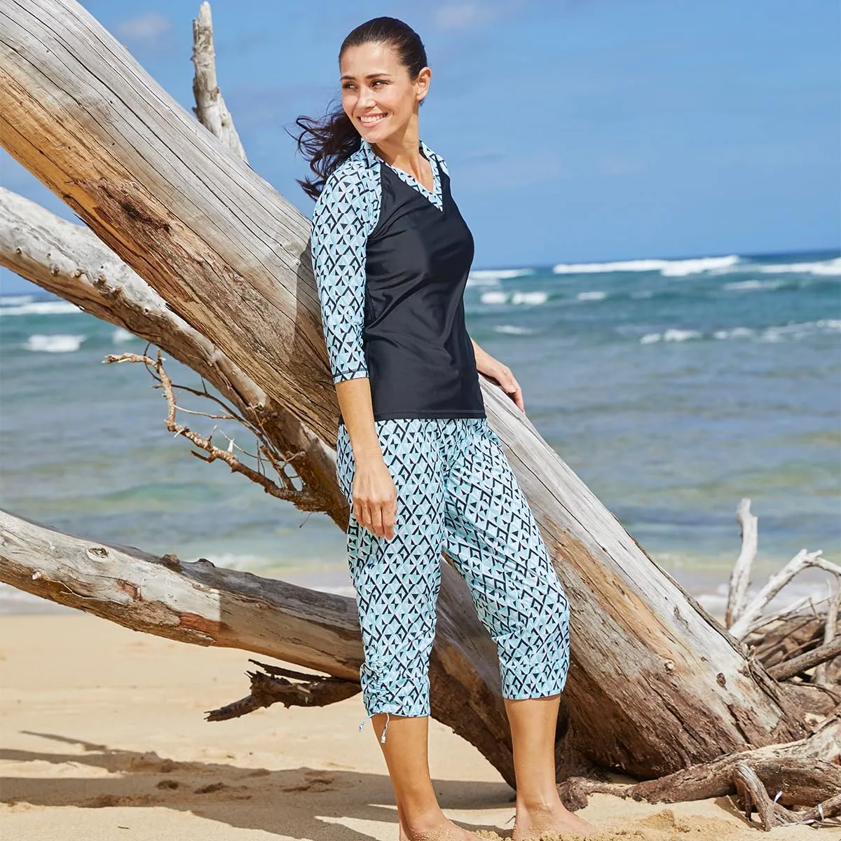 UV SKINZ Women’s UPF 50  Beach Capris