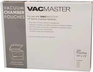 VacMaster 40725 3-Mil Vacuum Chamber Pouches, 10-Inch by 13-Inch, 250 per Box