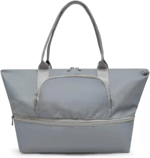 VAKAER Women's Tote Bag Carry on Bag with Luggage Sleeve Travel Duffel Weekender Overnight Expandable Bags for Sports Gym