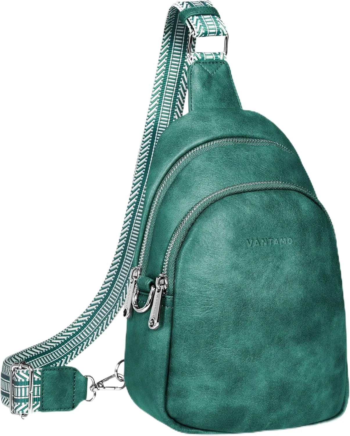 Vantamo Crossbody Sling Bags for Women, RFID & Anti-Pickpocket Clip Cross Body Bag, Adjustable Strap Travel Fanny Pack