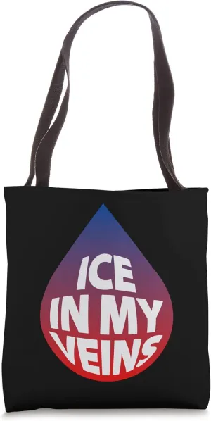 Veins Ice Blood Chill Cool Icey Sports Sporting Gym Dope Fun Tote Bag