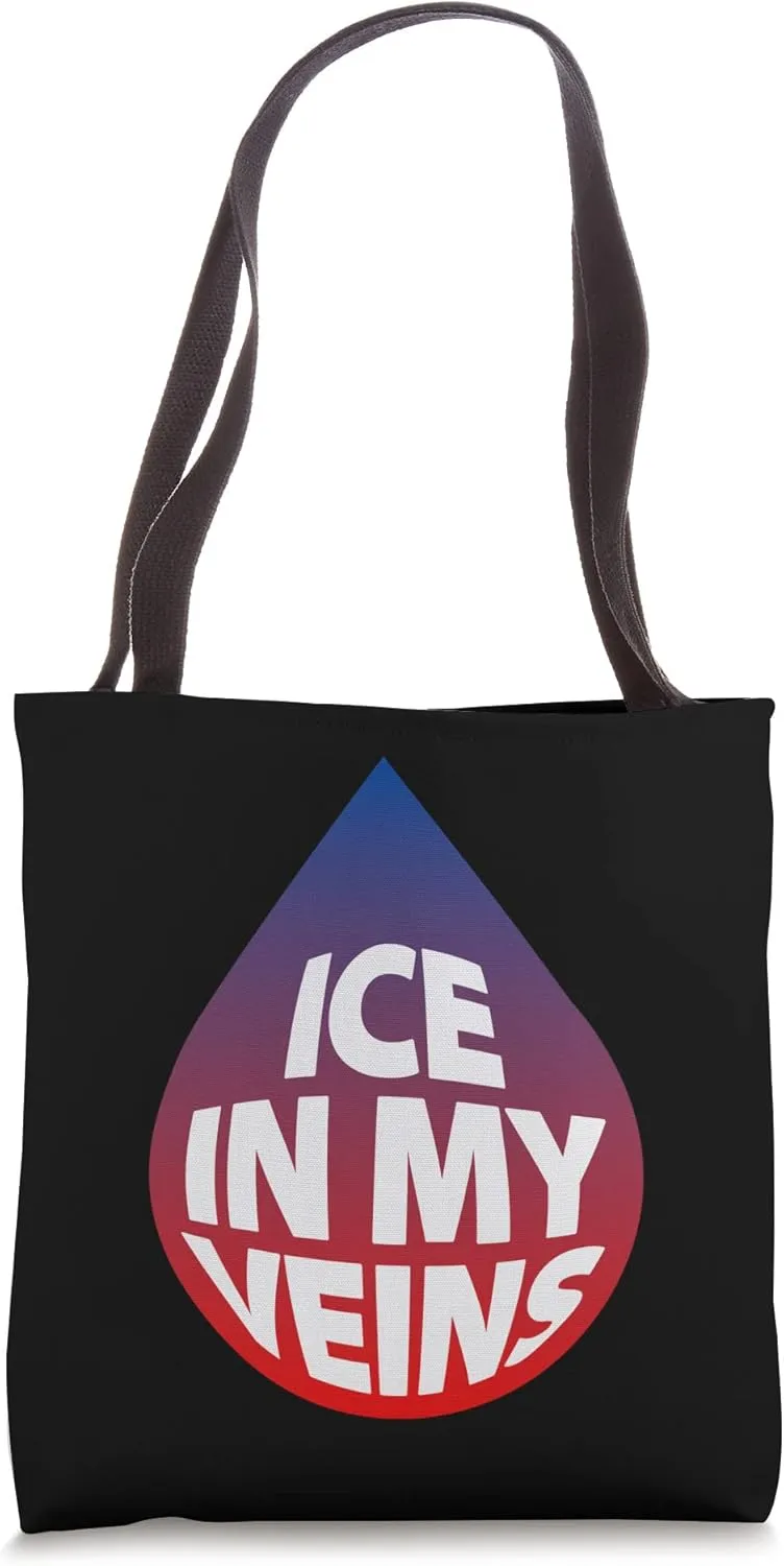 Veins Ice Blood Chill Cool Icey Sports Sporting Gym Dope Fun Tote Bag