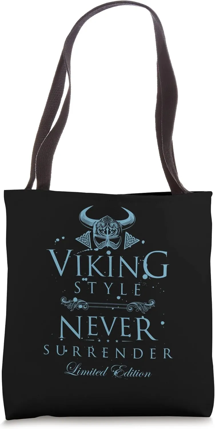 Viking Never Surrender | Valhalla Workout Motivation Gym Tote Bag