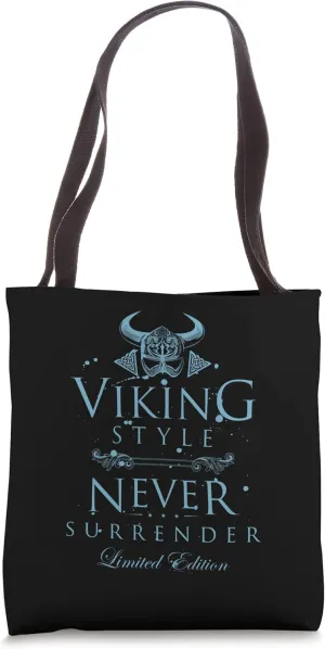 Viking Never Surrender | Valhalla Workout Motivation Gym Tote Bag