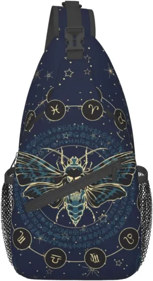 Vintage Elephant Sling Backpack Unisex Crossbody Chest Bag Shoulder Chest Bag For Women Men Hiking Travel