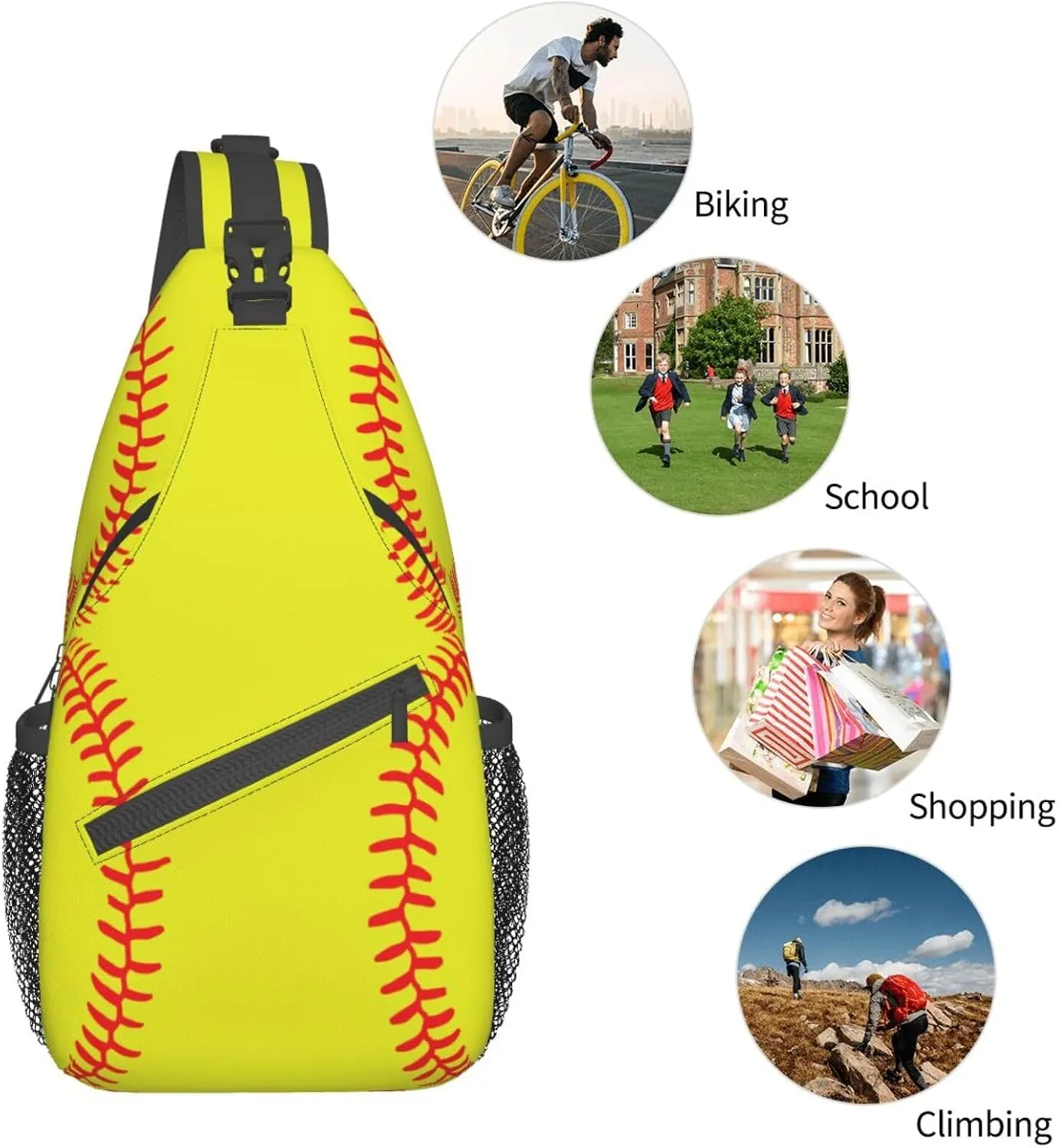Vintage Elephant Sling Backpack Unisex Crossbody Chest Bag Shoulder Chest Bag For Women Men Hiking Travel