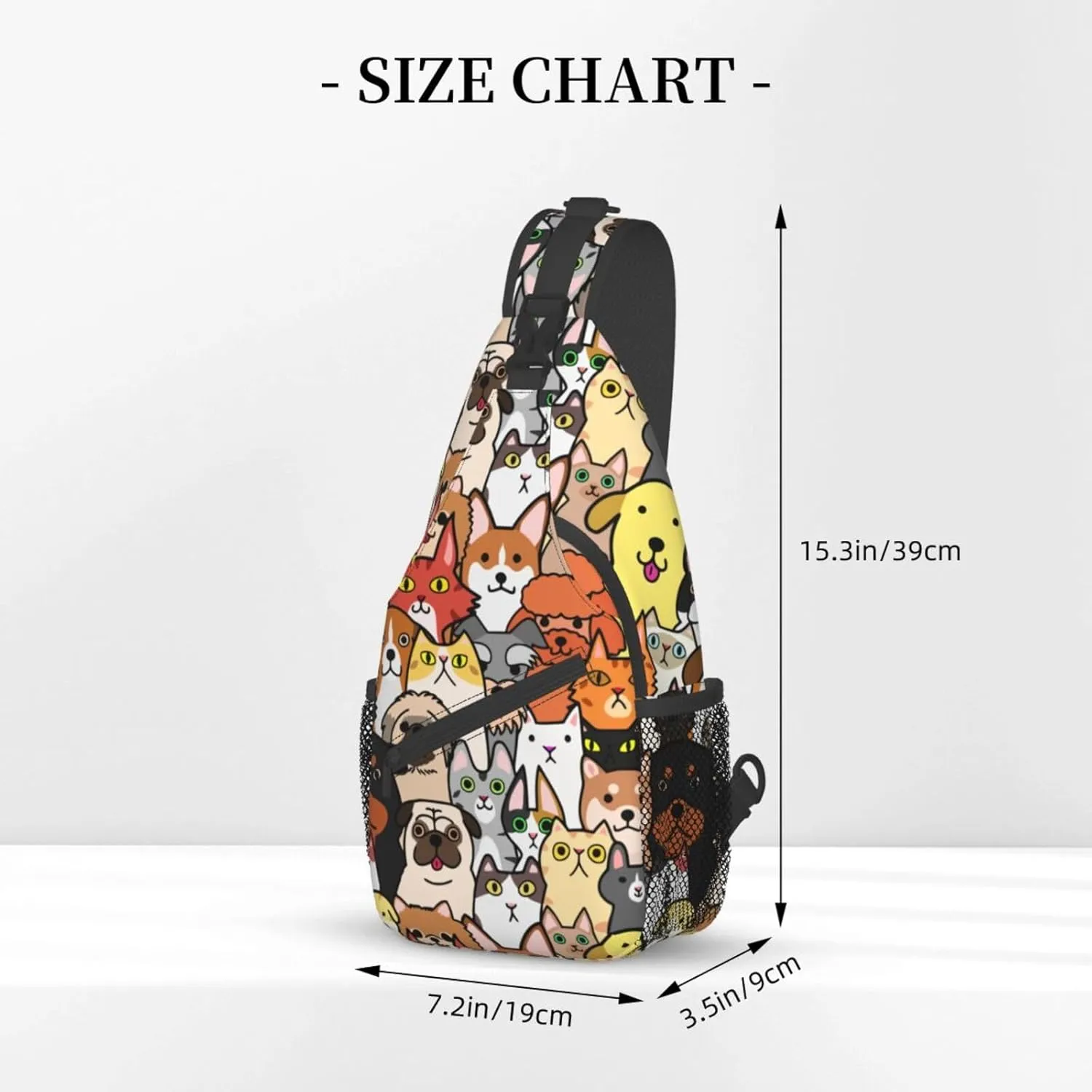 Vintage Elephant Sling Backpack Unisex Crossbody Chest Bag Shoulder Chest Bag For Women Men Hiking Travel