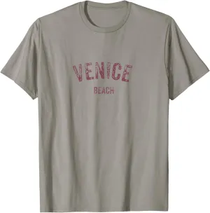 Vintage Retro Venice Beach CA Shirt Sun Surf Boardwalk T-Shirt