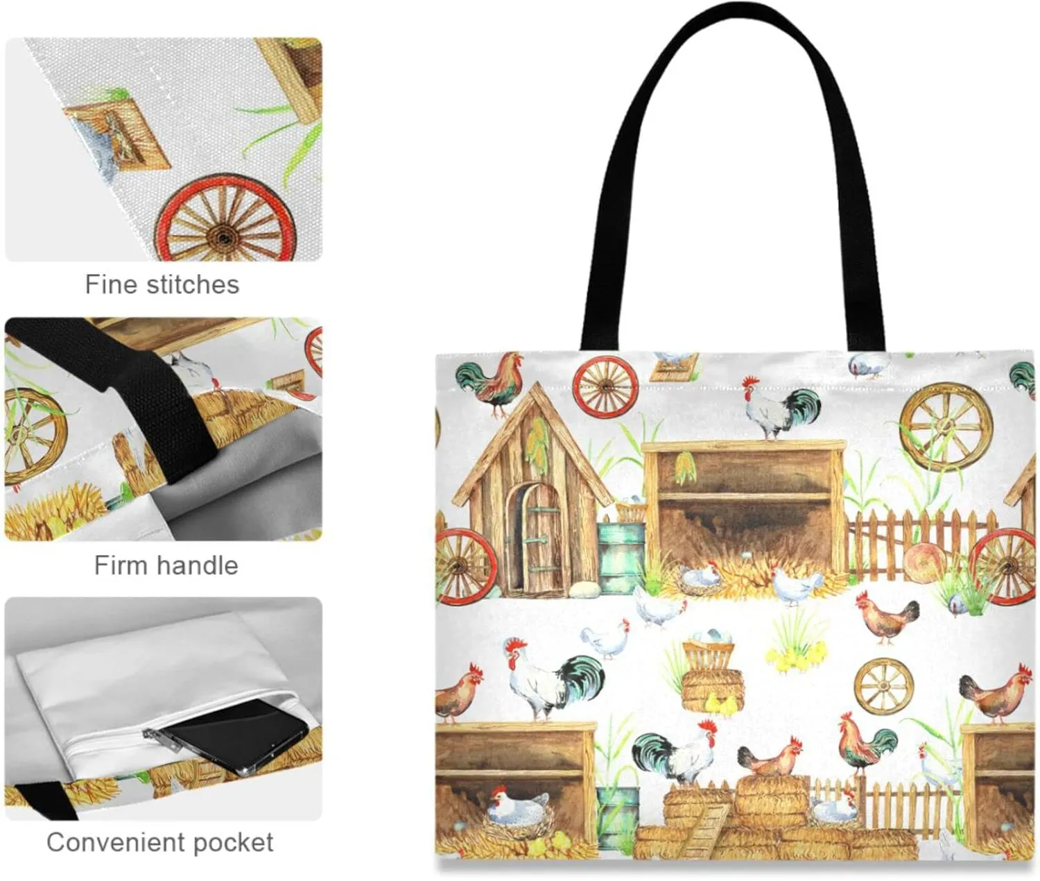 visesunny Women Fashion Handbags Tote Bag Shoulder Bag Top Handle Shopping Travel Bags