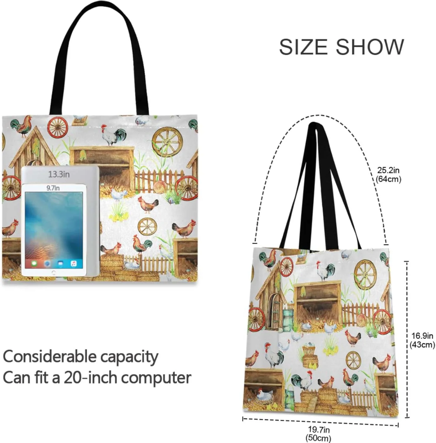 visesunny Women Fashion Handbags Tote Bag Shoulder Bag Top Handle Shopping Travel Bags