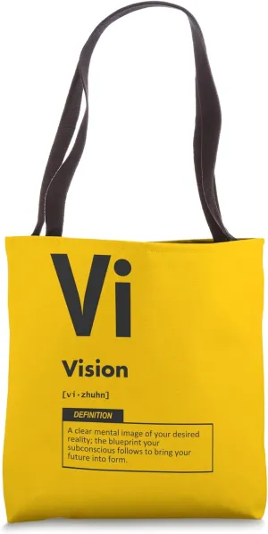 Vision - Manifestation, Gym, Hustle, Success, Motivational Tote Bag