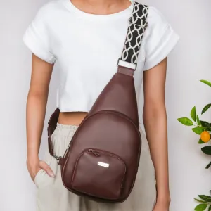Voyager Crossbody Sling Bag Brown