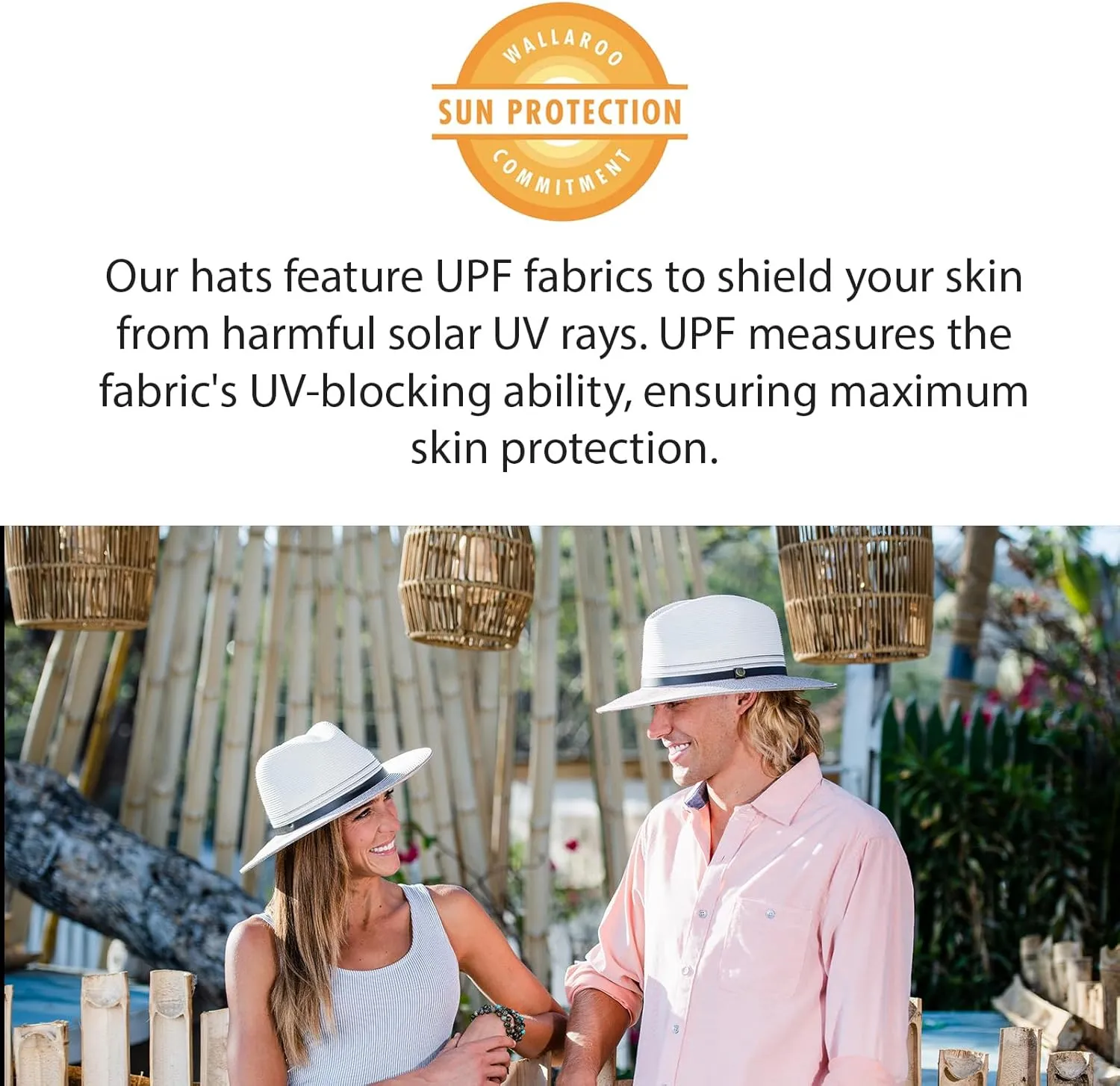 Wallaroo Hat Company Women’s Petite Palm Beach Fedora – UPF 50  UV Protection Sun Hat, Packable, Adjustable, Small Size