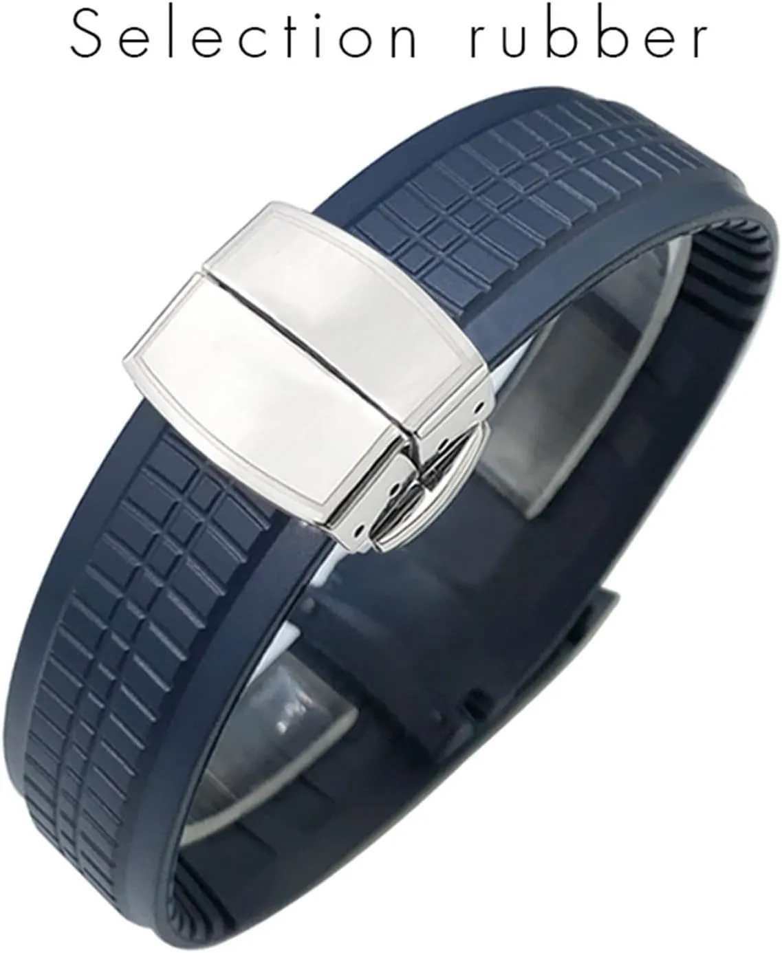 Watch Strap Rubber Strap Silicone Strap Universal Strap Buckle Strap Cowhide Strap Nylon Leather Silicone Strap Folding Buckle Strap Watch Strap Strap