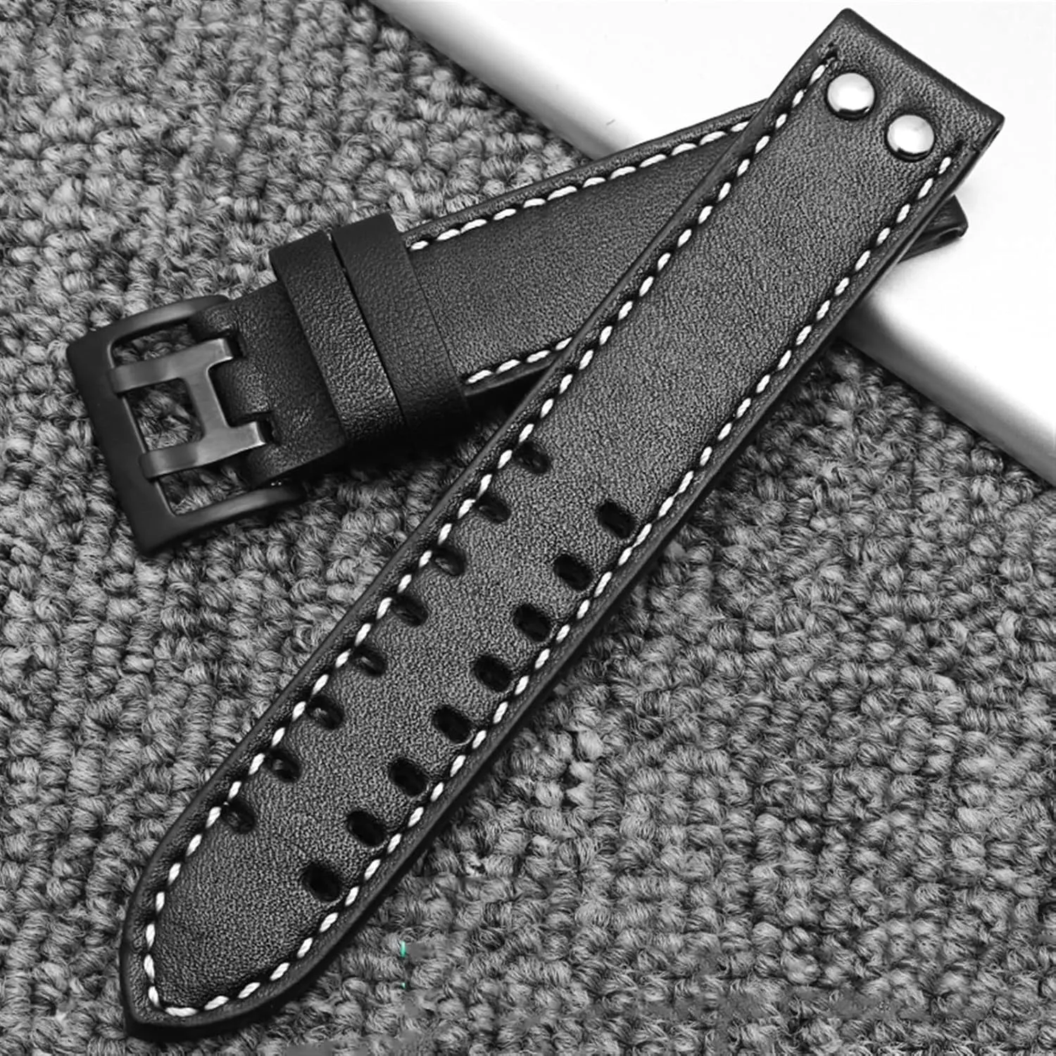 Watch Strap Rubber Strap Silicone Strap Universal Strap Buckle Strap Cowhide Strap Nylon Leather Silicone Strap Folding Buckle Strap Watch Strap Strap
