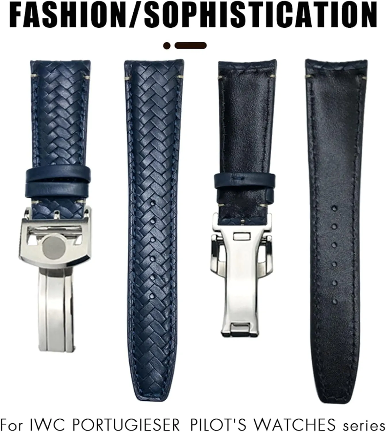 Watch Strap Rubber Strap Silicone Strap Universal Strap Buckle Strap Cowhide Strap Nylon Leather Silicone Strap Folding Buckle Strap Watch Strap Strap