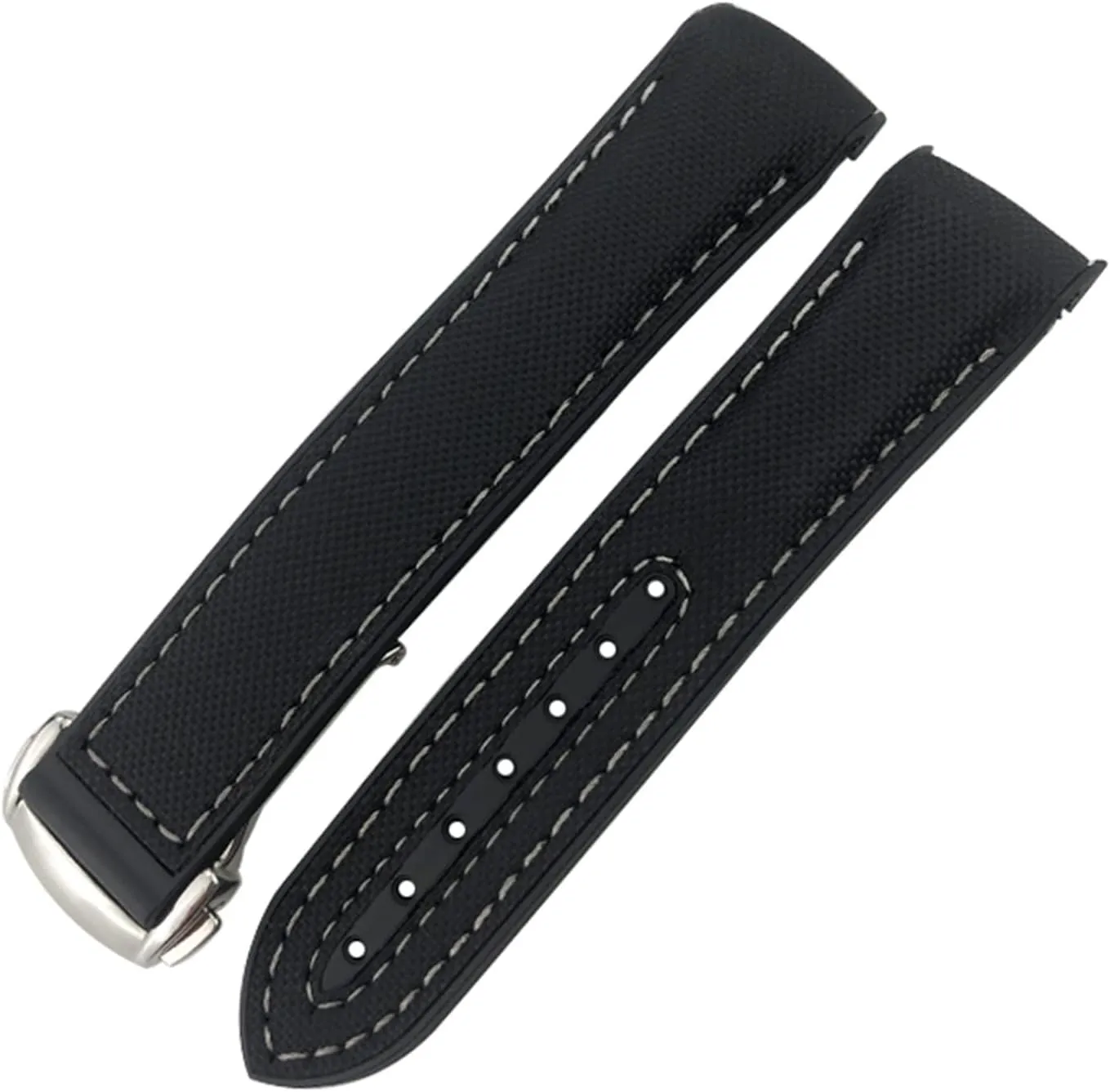 Watch Strap Rubber Strap Silicone Strap Universal Strap Buckle Strap Cowhide Strap Nylon Leather Silicone Strap Folding Buckle Strap Watch Strap Strap