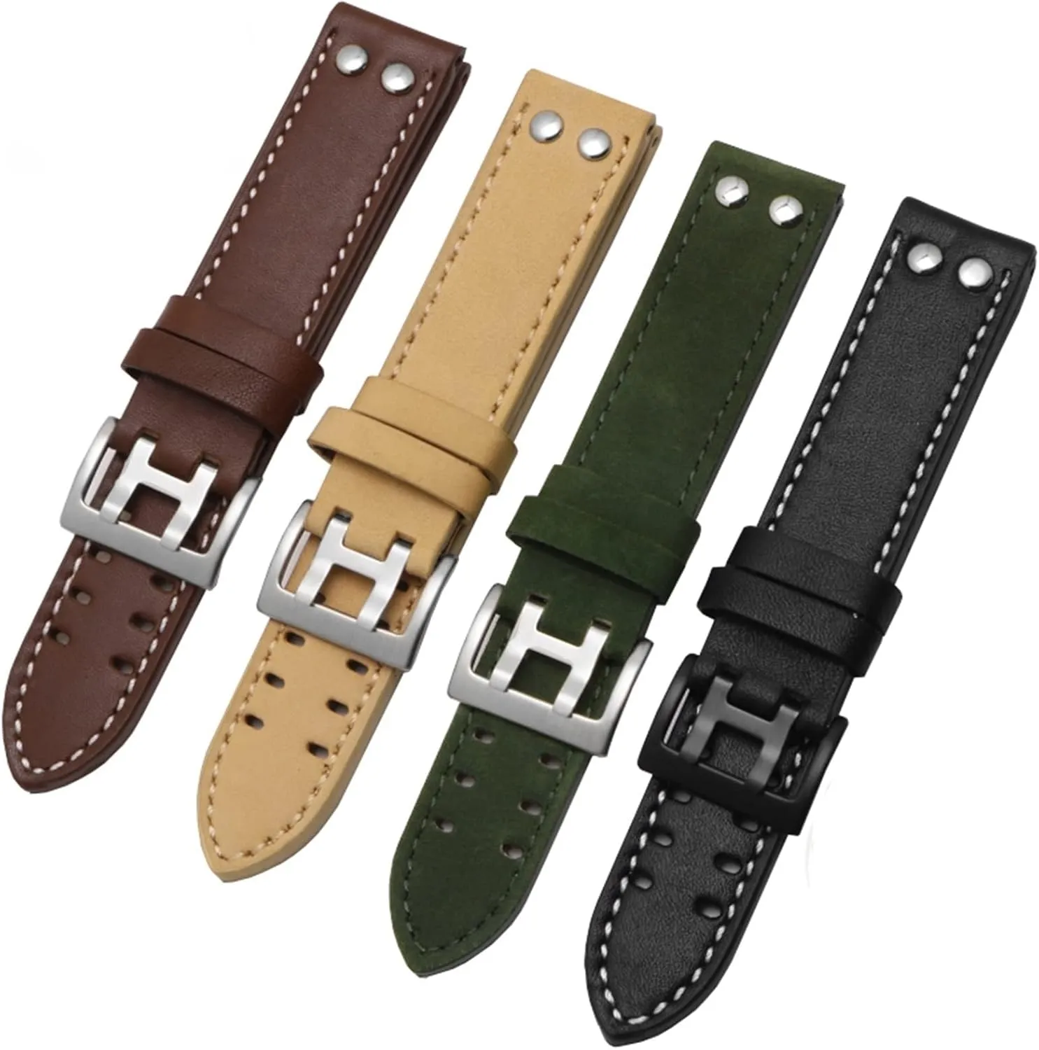 Watch Strap Rubber Strap Silicone Strap Universal Strap Buckle Strap Cowhide Strap Nylon Leather Silicone Strap Folding Buckle Strap Watch Strap Strap