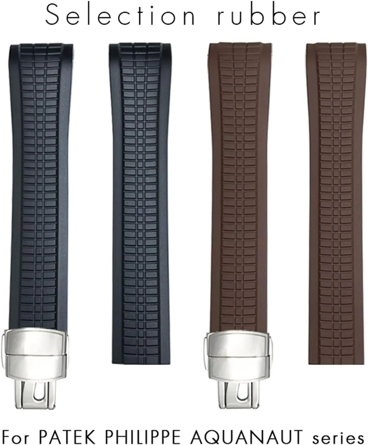 Watch Strap Rubber Strap Silicone Strap Universal Strap Buckle Strap Cowhide Strap Nylon Leather Silicone Strap Folding Buckle Strap Watch Strap Strap