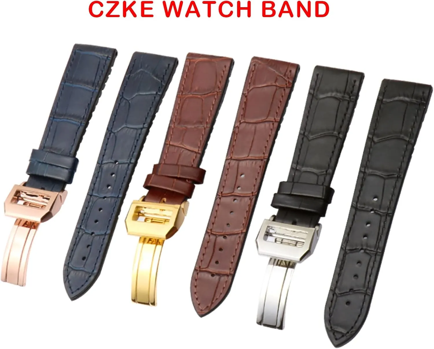Watch Strap Rubber Strap Silicone Strap Universal Strap Buckle Strap Cowhide Strap Nylon Leather Silicone Strap Folding Buckle Strap Watch Strap Strap