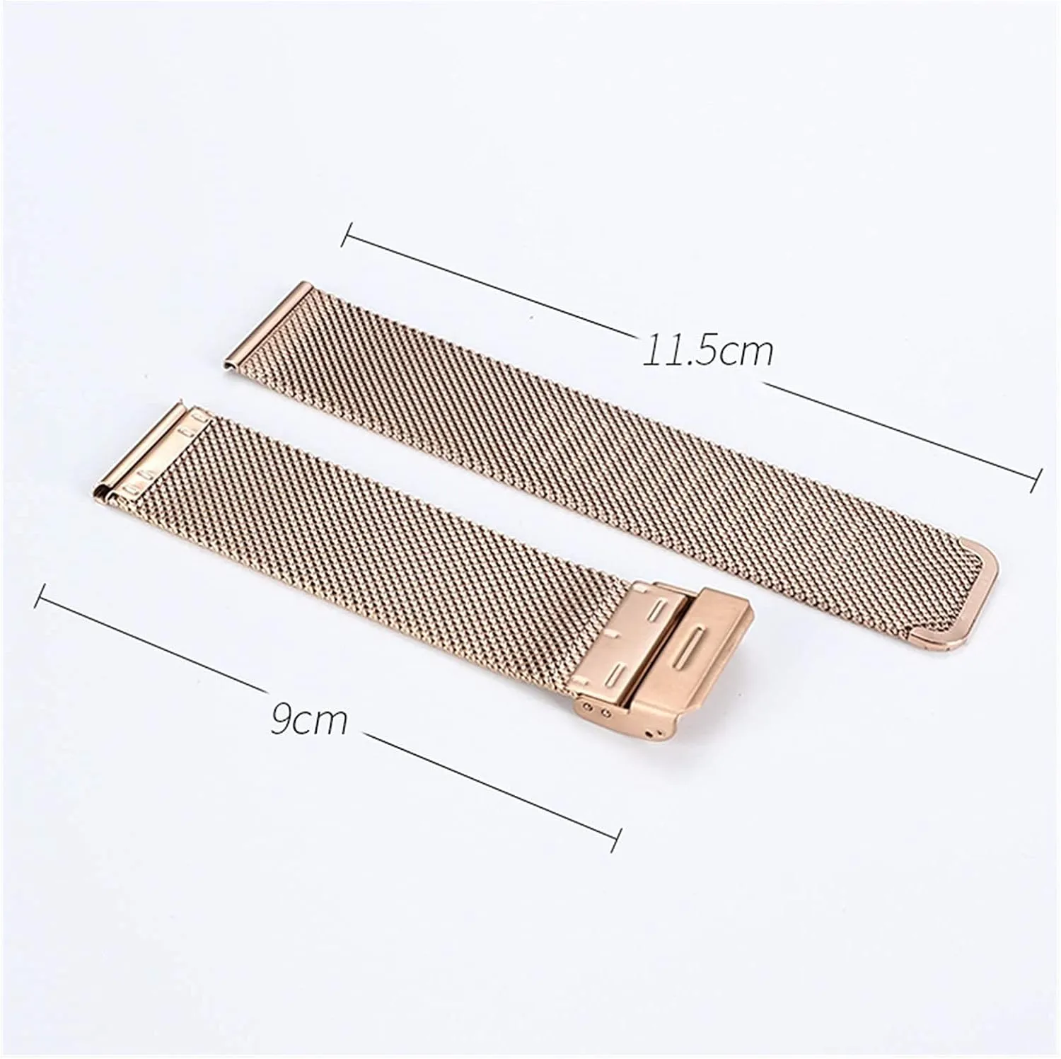 watch strap universal single buckle with 16mm 18mm 20mm 22mm silver stainless steel strap replacement bracelet bracelet