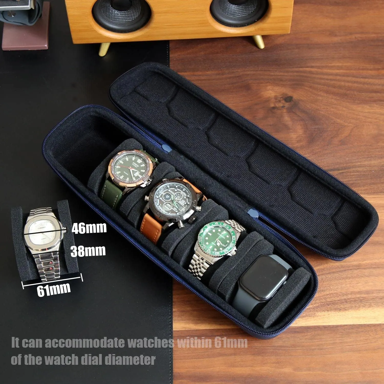 Watch Travel Case for Men and Women Portable Single Watch Storage box and Organizer for Wristwatches and Smart Watches