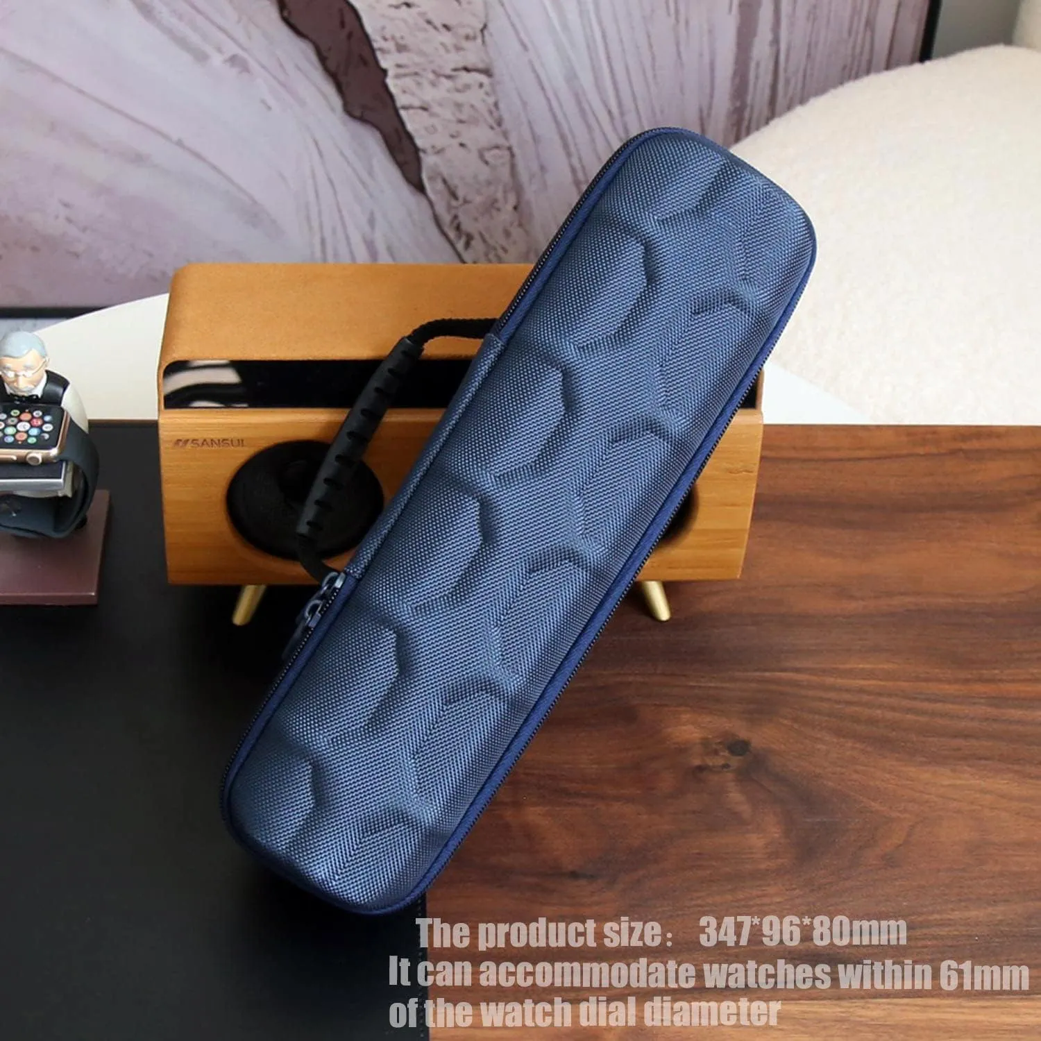 Watch Travel Case for Men and Women Portable Single Watch Storage box and Organizer for Wristwatches and Smart Watches