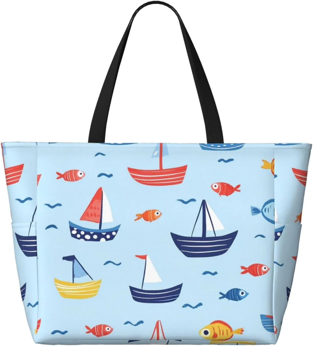 Waterproof Beach Bag for Women Sandproof Beach Tote Bags Large Capacity Swim Pool Bag Foldable Travel Duffel Bags