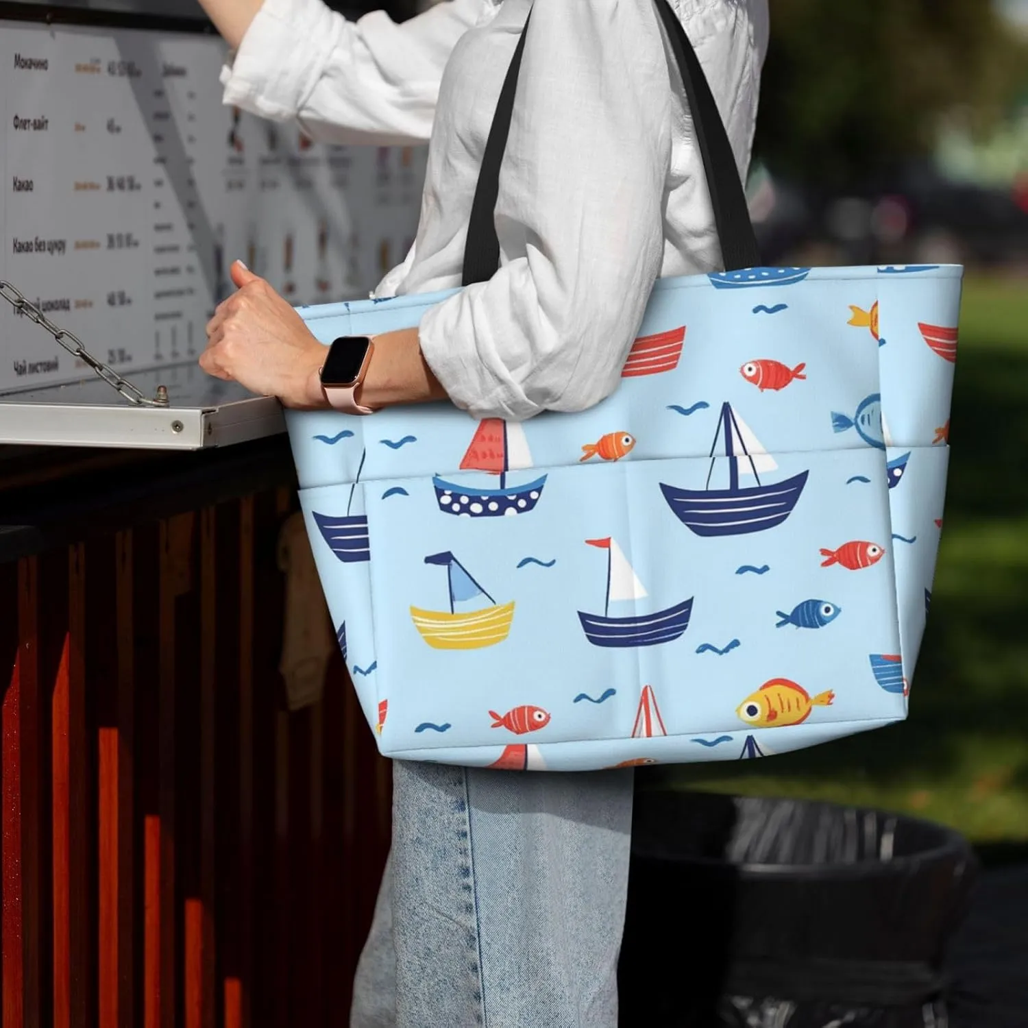 Waterproof Beach Bag for Women Sandproof Beach Tote Bags Large Capacity Swim Pool Bag Foldable Travel Duffel Bags