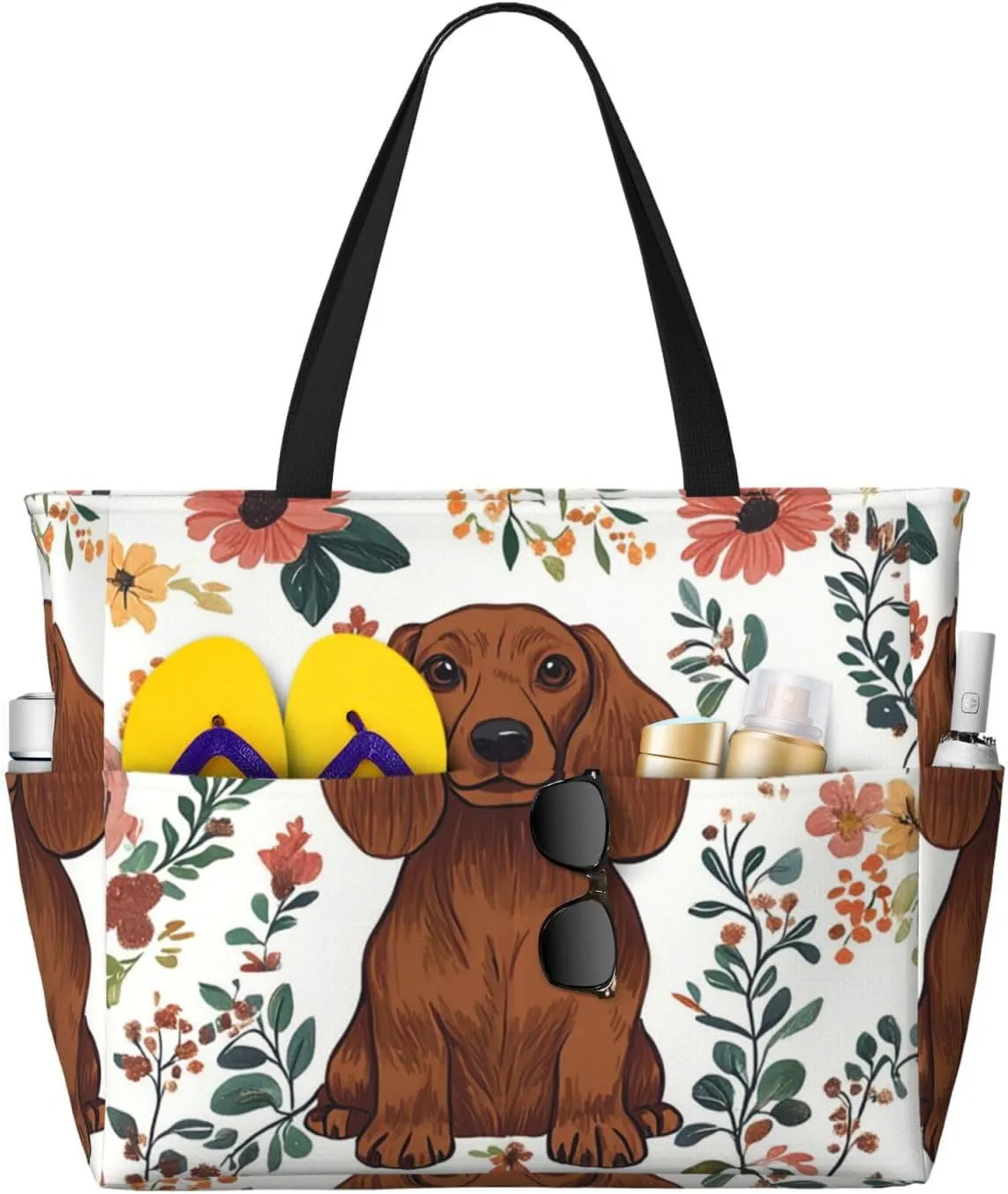 Waterproof Beach Bag for Women Sandproof Beach Tote Bags Large Capacity Swim Pool Bag Foldable Travel Duffel Bags