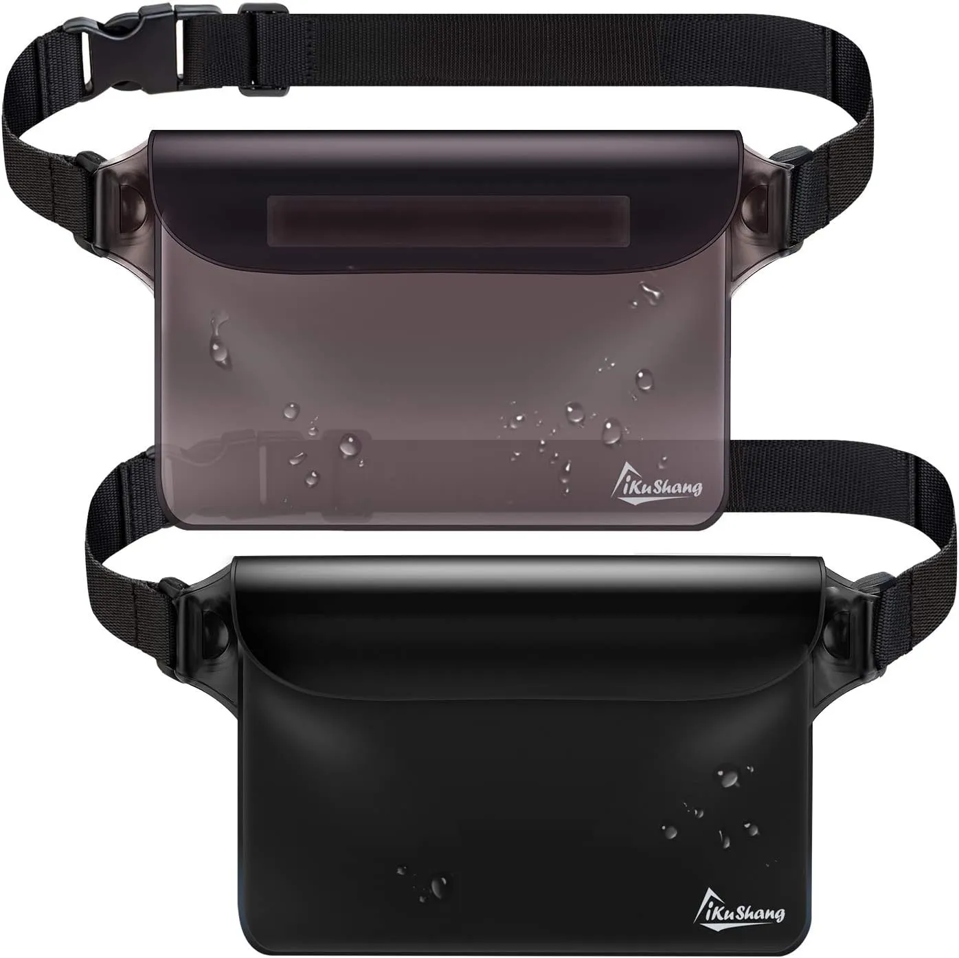 Waterproof Fanny Pack, Waterproof Pouch for Phone Passport Wallet Purse with Waist strap, Ideal for Swimming Boating Fishing Diving Beach