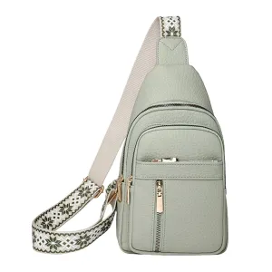 Waterproof for Leather End-to-end encryption Urbanchic Chest Women PU the Go Positive reviews Bag & Shoulder Crossbody – on