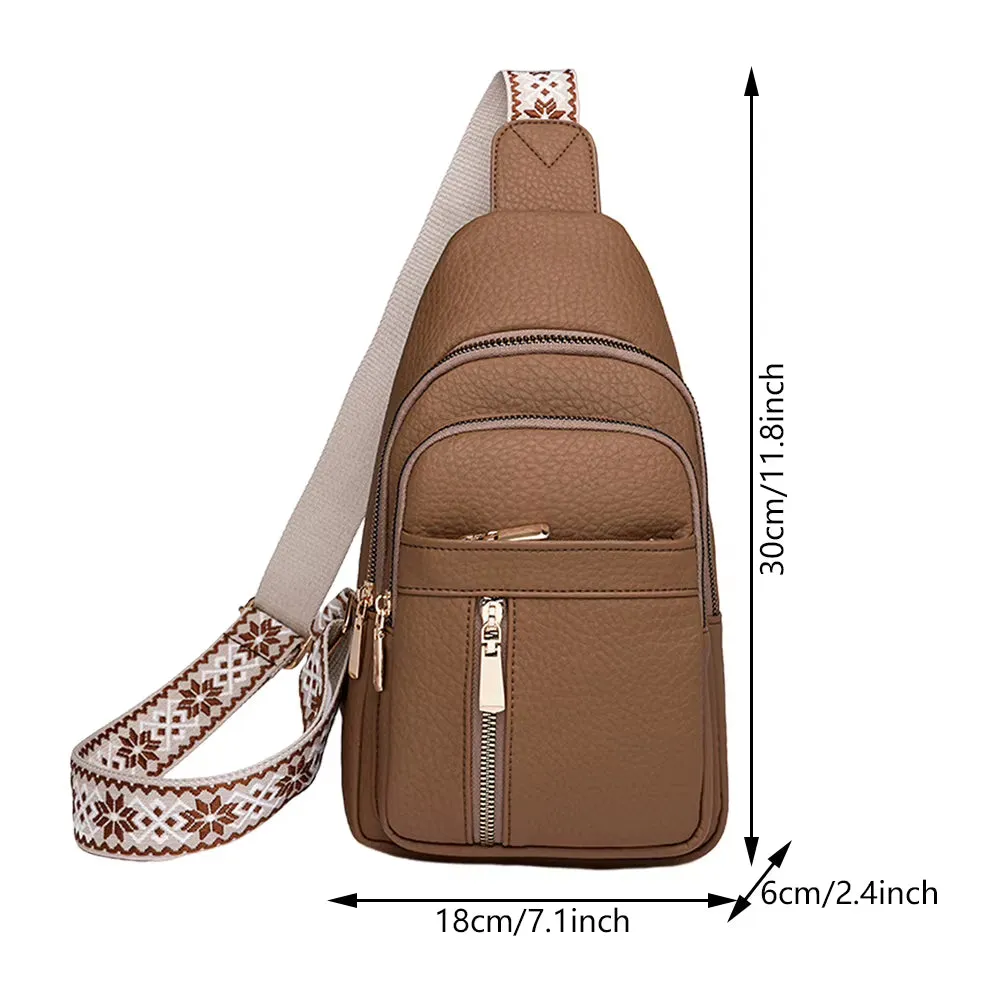Waterproof for Leather End-to-end encryption Urbanchic Chest Women PU the Go Positive reviews Bag & Shoulder Crossbody – on